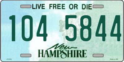 NH license plate 1045844