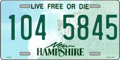 NH license plate 1045845