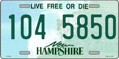 NH license plate 1045850