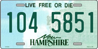 NH license plate 1045851