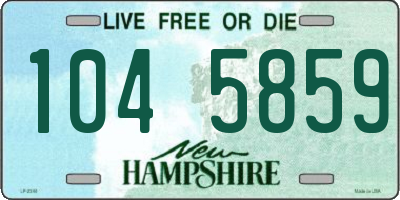 NH license plate 1045859