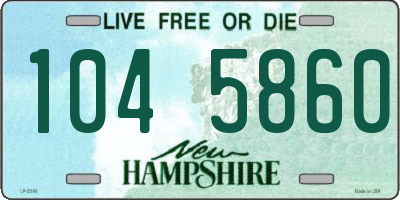 NH license plate 1045860