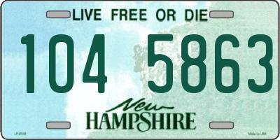 NH license plate 1045863