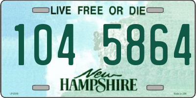 NH license plate 1045864