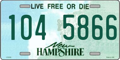 NH license plate 1045866