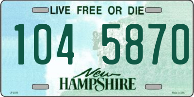 NH license plate 1045870