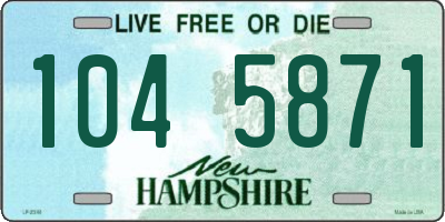 NH license plate 1045871