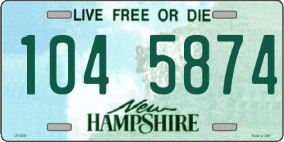 NH license plate 1045874
