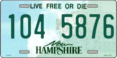 NH license plate 1045876