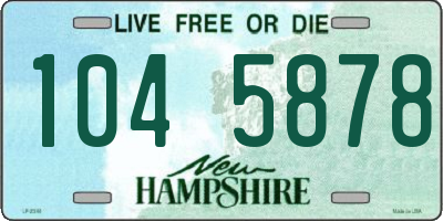 NH license plate 1045878