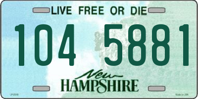 NH license plate 1045881