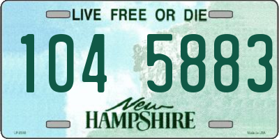 NH license plate 1045883