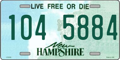 NH license plate 1045884