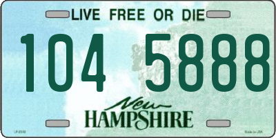 NH license plate 1045888