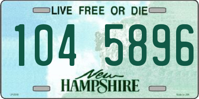 NH license plate 1045896
