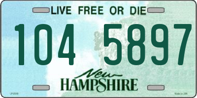 NH license plate 1045897