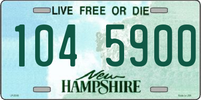NH license plate 1045900