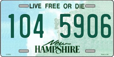 NH license plate 1045906
