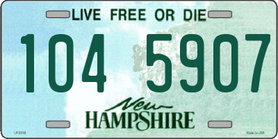 NH license plate 1045907