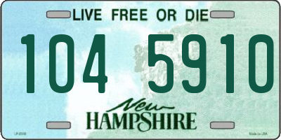NH license plate 1045910