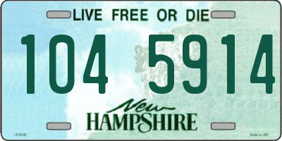 NH license plate 1045914