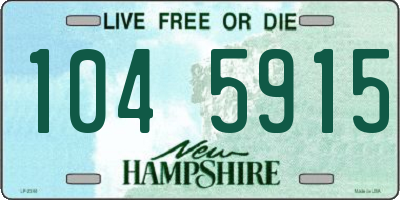 NH license plate 1045915