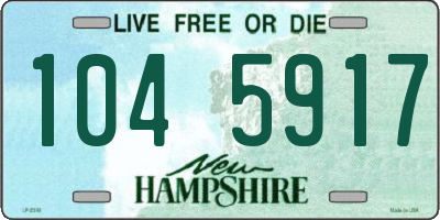 NH license plate 1045917