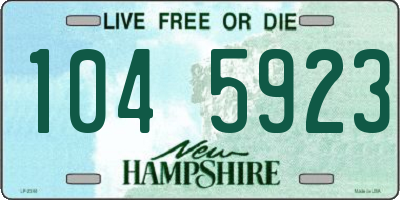 NH license plate 1045923