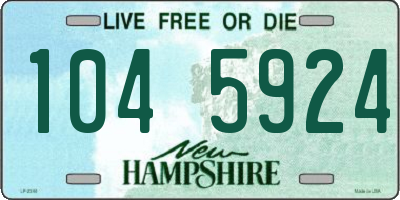NH license plate 1045924