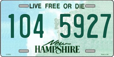 NH license plate 1045927