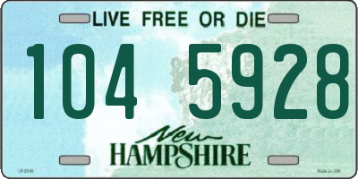 NH license plate 1045928