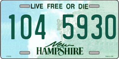 NH license plate 1045930