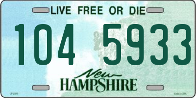 NH license plate 1045933