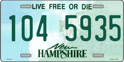 NH license plate 1045935