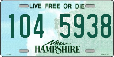 NH license plate 1045938