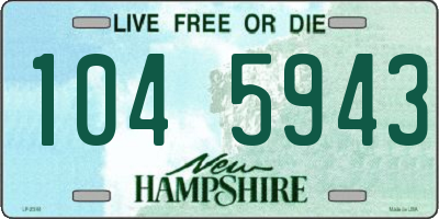 NH license plate 1045943