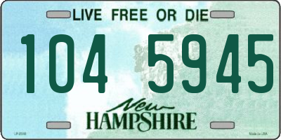 NH license plate 1045945