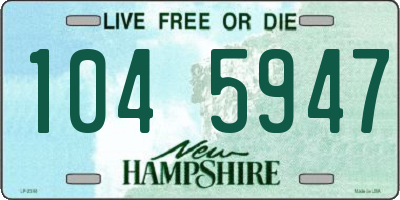 NH license plate 1045947
