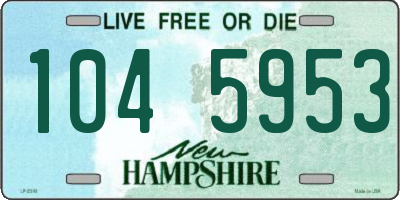 NH license plate 1045953