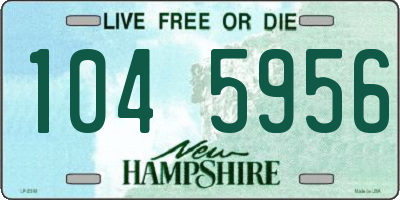 NH license plate 1045956