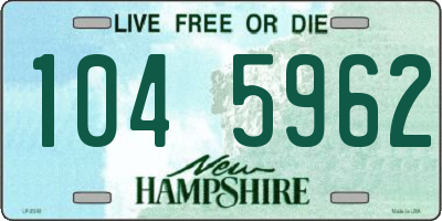 NH license plate 1045962
