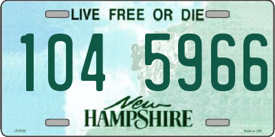 NH license plate 1045966