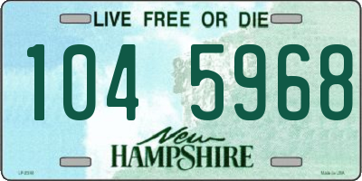 NH license plate 1045968