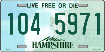 NH license plate 1045971