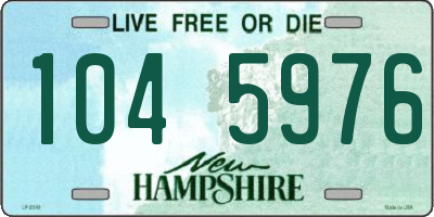 NH license plate 1045976
