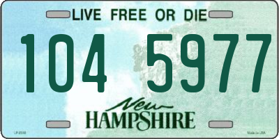 NH license plate 1045977