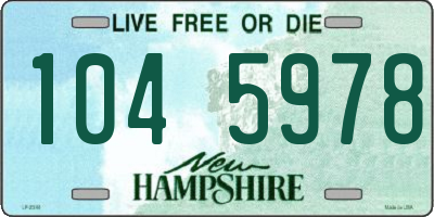 NH license plate 1045978