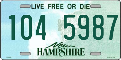 NH license plate 1045987