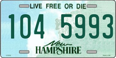 NH license plate 1045993
