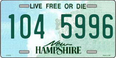 NH license plate 1045996